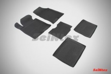 Коврики резиновые Seintex с высоким бортиком для салона Hyundai i40 2012-2021