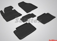 Коврики резиновые Seintex с высоким бортиком для салона Hyundai i30 2011-2021