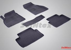 Коврики резиновые Seintex с высоким бортиком для салона Chevrolet Malibu 2012-2021