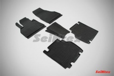 Коврики резиновые Seintex с узором сетка для салона Renault Kangoo II 2008-2021