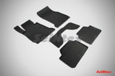 Коврики резиновые Seintex с узором сетка для салона BMW 1 F20, F21 2013-2021