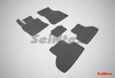 Коврики резиновые Seintex с высоким бортиком для салона BMW Х5 F15 2014-2019